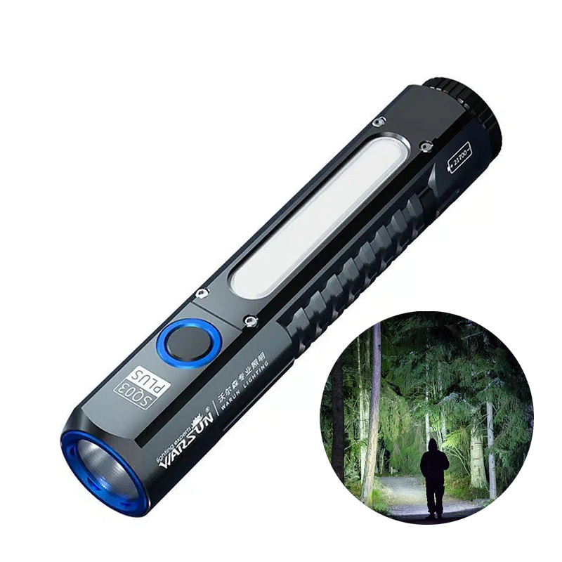 Edc (Every Day Carry - 磁気tail懐中電灯,sq 03 plus,5000mahバッテリー,21700 edc,TYPE-C, USB充電,cobサイド,作業灯,トーチ