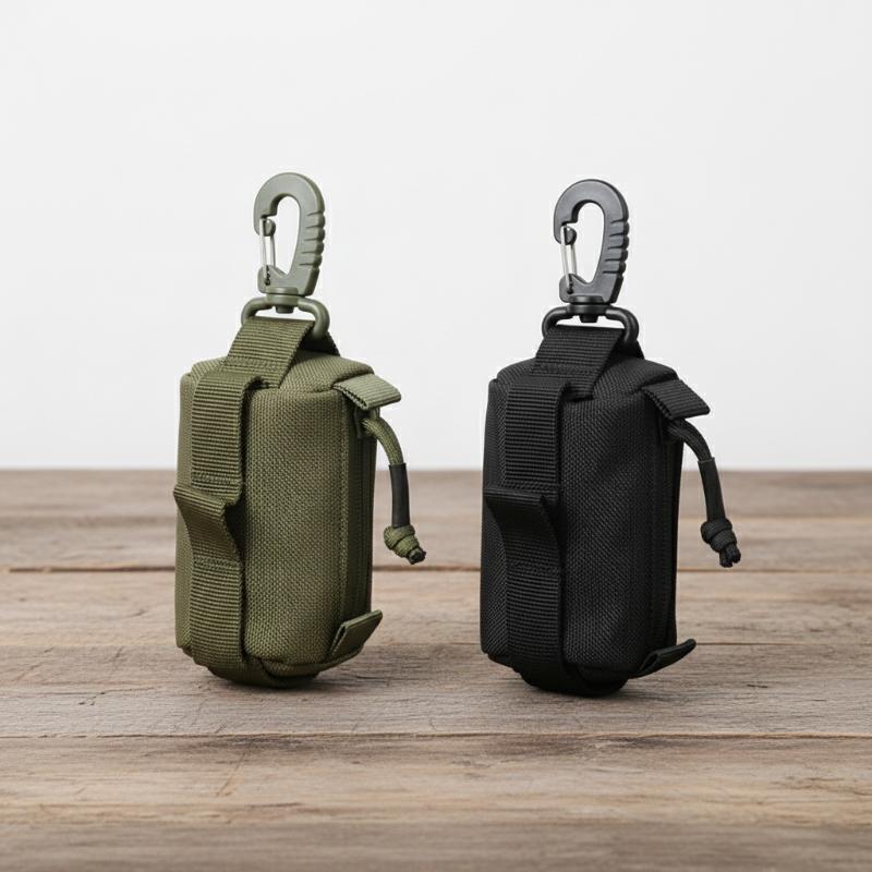 Edc Everyday Carry - アウトドア EDC ポーチ、ジッパーキーカードホルダー、小さなツールバッグ、ハンティングやキャンプ用のポータブルウエストウォレット