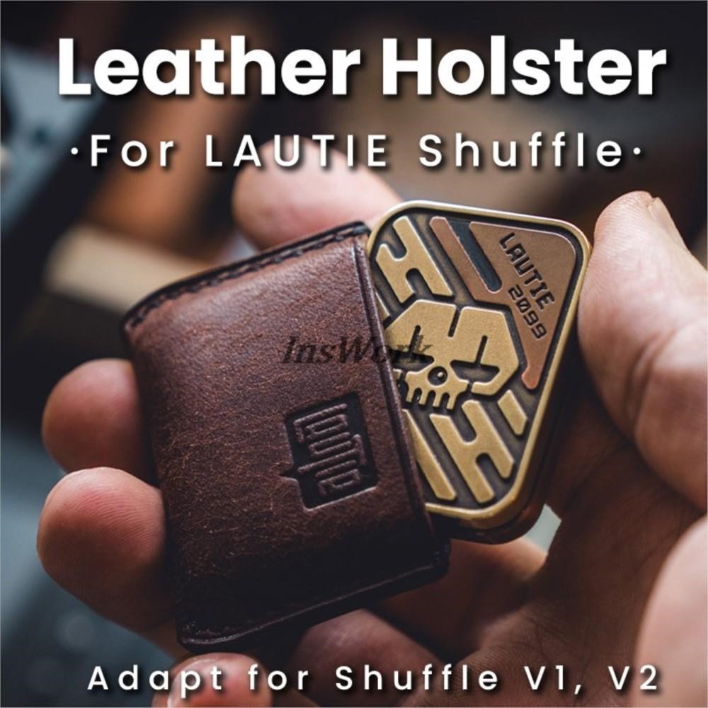 Edc Everyday Carry - シャッフルv1v2ポーカー収納バッグストレス解消玩具シース手作りポータブルケース用ラutieedcレザーホルスター