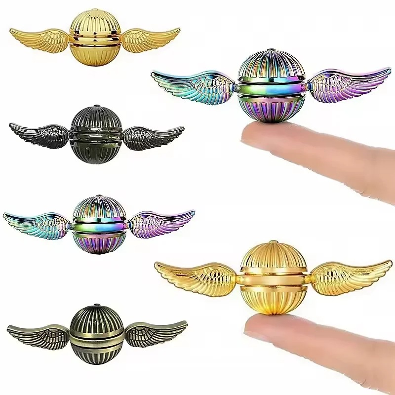 Fidget Spinner Bearing - 大人向けEDCマジックフィジェットスピナー、ストレス耐性、イライラ解消、ストレス緩和おもちゃ、回転金属ボールテーブルゲーム