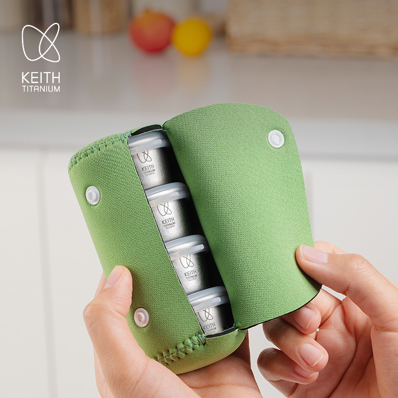 Appendix Carry Edc - KEITH 4 個ミニ純チタン気密容器 25 ミリリットルポータブル EDC