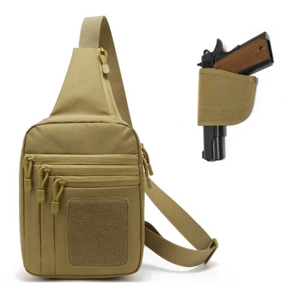 Edc Pistol Carry Bag - 新しい戦術的なチェストバッグピストルホルスター隠し銃キャリーポーチクロスボディ EDC パックコンバーチブルバックパック狩猟キャンプ用