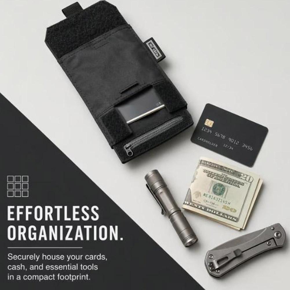 Appendix Carry Edc - タクティカルミニウエストポーチ EDCベルトバッグ モールジッパーウォレット カード・現金オーガナイザー バックパックアタッチメントポーチ アウトドアハイキング用キャリー