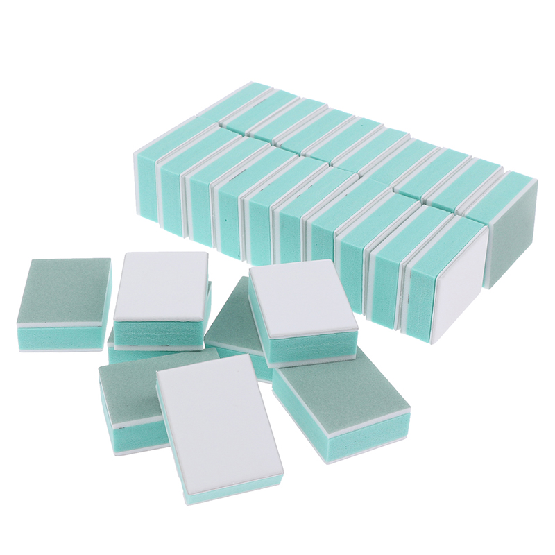 Nail File Titanium - 50 ピース/ロットミニネイルバッファブロックグリットネイルアートサンディングポリッシュ Uv ジェルシャイニングバッファファイル DIY ファイルセット
