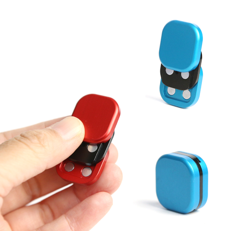 Fidget Spinner Bearing - アルミ合金ミニ 3 層フィジェット触覚スライダー金属 EDC フィジェットおもちゃ抗不安オフィスデスクおもちゃ大人のストレスリリーフおもちゃ