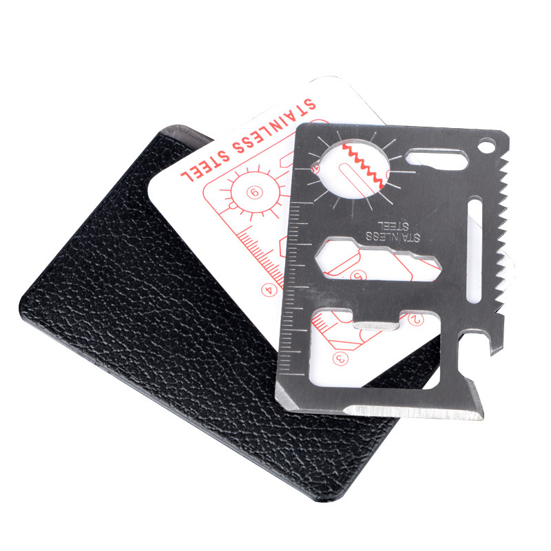 Edc Carry Card - ポケットツールクレジットカード 11 で 1 ポータブル屋外キャンプサバイバルマルチツール観光機器オールインワン狩猟ツール