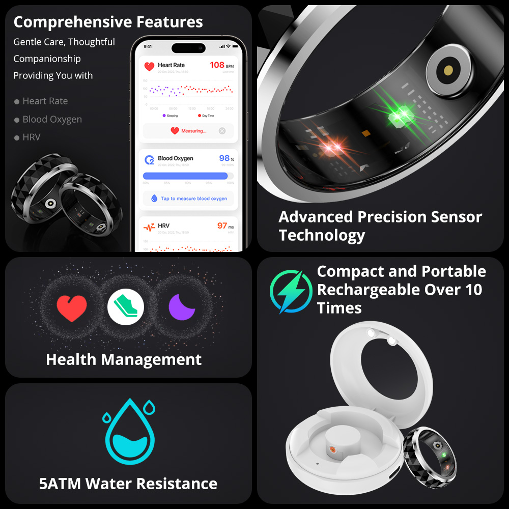 男性用スマートフィジェットスピナー,不安を和らげるリング,充 - Fidget Spinner Bearing のレビューと価格