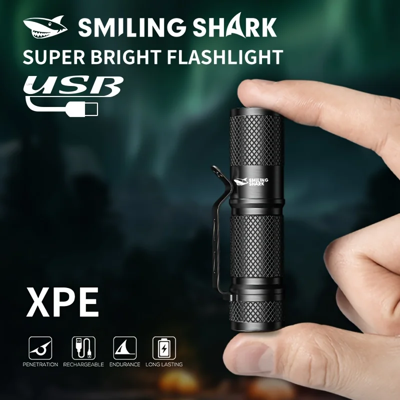 SMILING SHARK 超強力ミニタクティカルLED懐中 - Edc (Every Day Carry のレビューと価格
