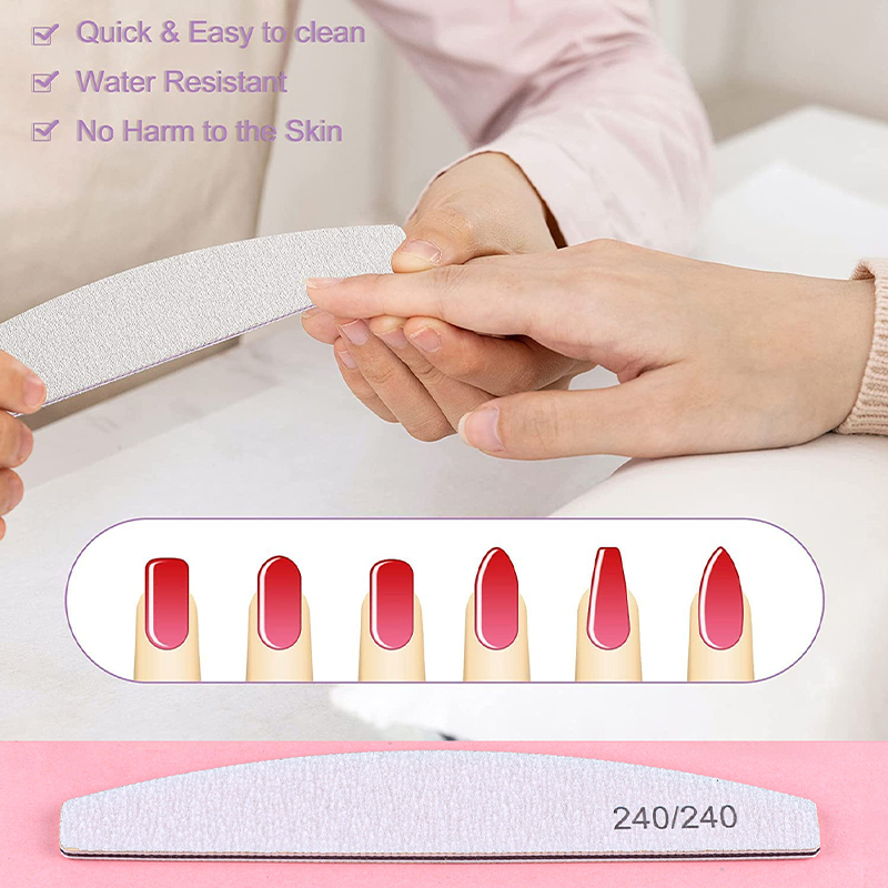 5/10 個プロフェッショナルネイルファイルバッファポリッシ - Nail File Titanium のレビューと価格
