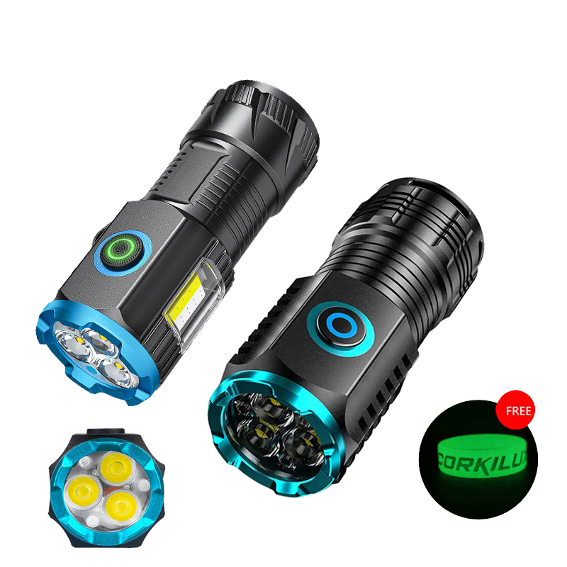 ミニLED懐中電灯,USB充電式,ポータブル,18350充電 - Edc (Every Day Carry のレビューと価格