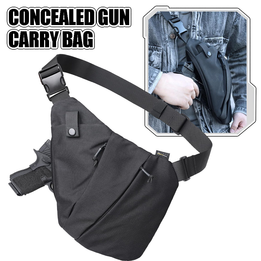 隠し戦術ピストルバッグ,メンズクロスボディバッグ,ピストルケ - Edc Pistol Carry Bag のレビューと価格