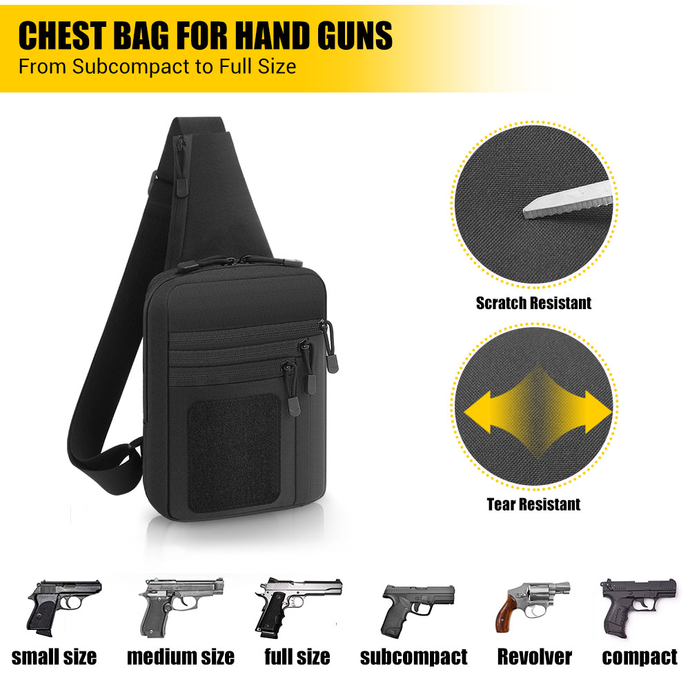 戦術ピストルガンバッグ隠しキャリーガンホルスターハンドガン収 - Edc Pistol Carry Bag のレビューと価格
