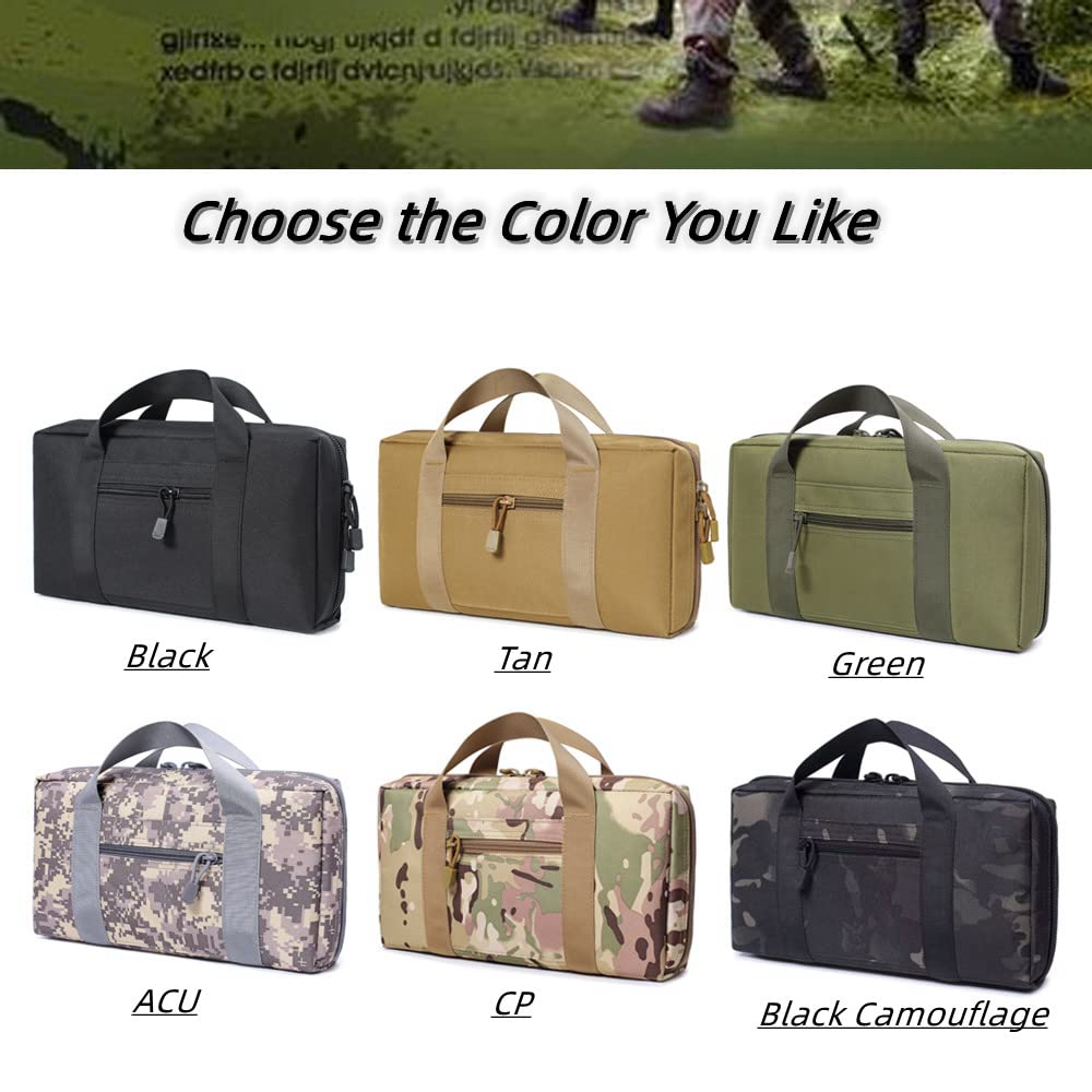 戦術的なピストルレンジバッグガンケース、ハンドガンと持ち運び - Edc Pistol Carry Bag のレビューと価格