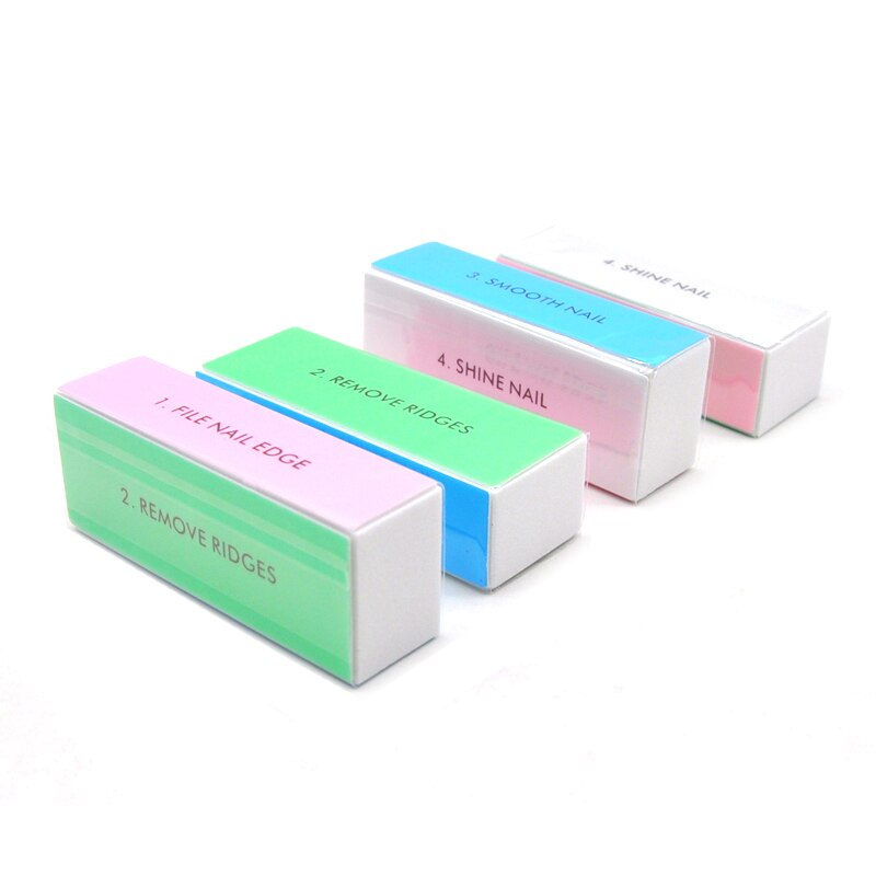 5ピース/ロットネイルバッファーブロック4ウェイカラフルなバ - Nail File Titanium のレビューと価格