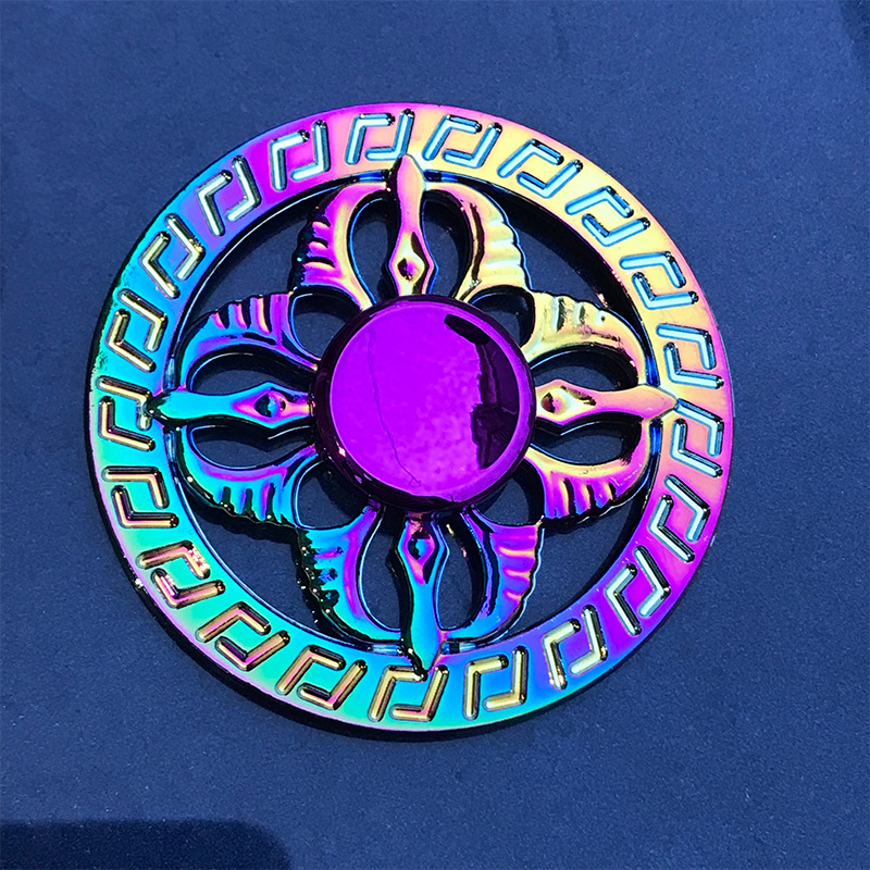 レインボーフィジェットメタルスピナーカラフルなフィンガースピ - Fidget Spinner Bearing のレビューと価格