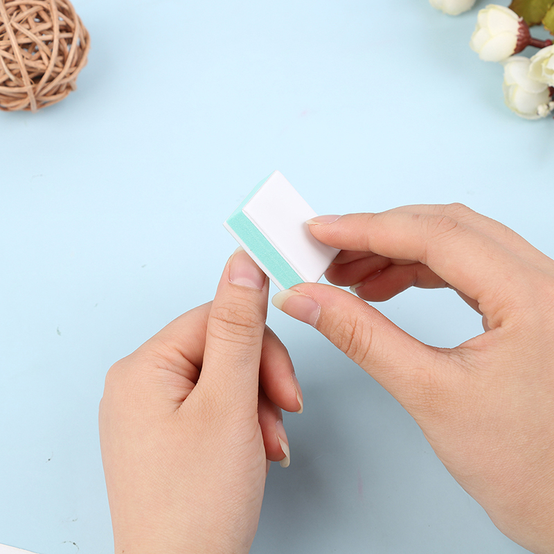 50 ピース/ロットミニネイルバッファブロックグリットネイル - Nail File Titanium のレビューと価格