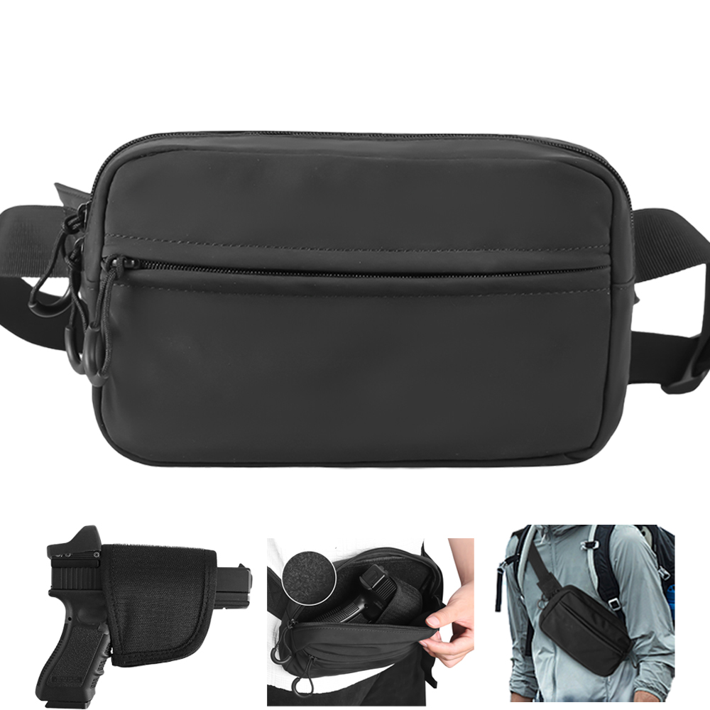 タクティカルクロスボディバッグ ピストルウエストパック 隠し - Edc Pistol Carry Bag のレビューと価格