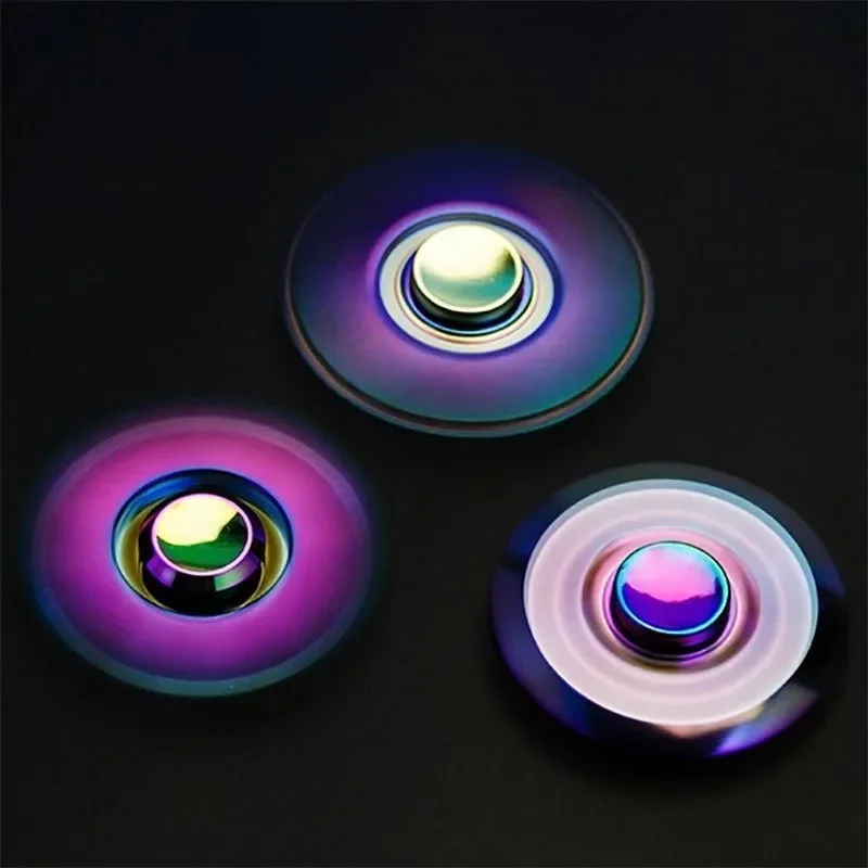 プレミアムレインボーフィジェットスピナー高速メタルスピナー、 - Fidget Spinner Bearing のレビューと価格