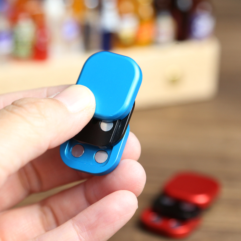 アルミ合金ミニ 3 層フィジェット触覚スライダー金属 EDC - Fidget Spinner Bearing のレビューと価格