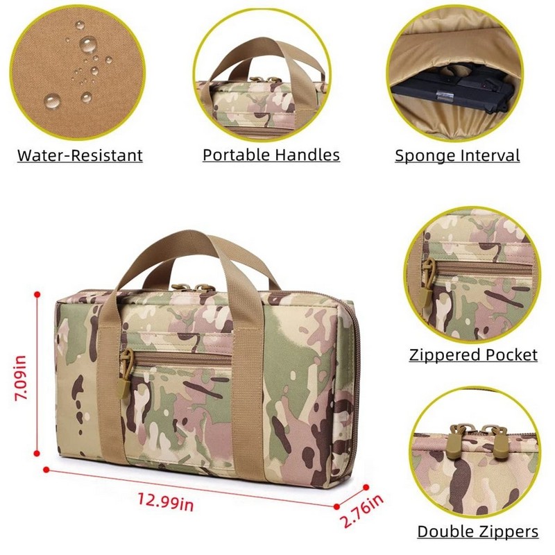 ガンキャリーバッグ EDC ツールポーチ アウトドアハンティ - Edc Pistol Carry Bag のレビューと価格