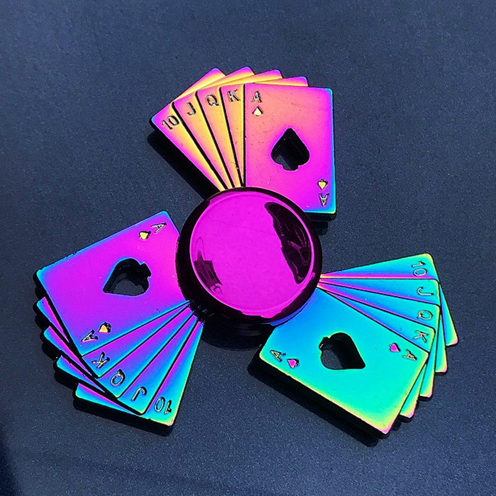 新しい亜鉛合金カラフルなフィジェットスピナー高品質抗不安ハン - Fidget Spinner Bearing のレビューと価格