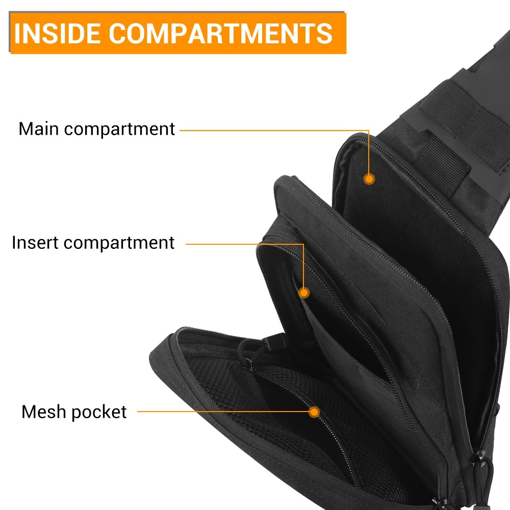 戦術ピストルガンバッグ、隠しキャリーガン収納ポーチ、ガンホル - Edc Pistol Carry Bag のレビューと価格
