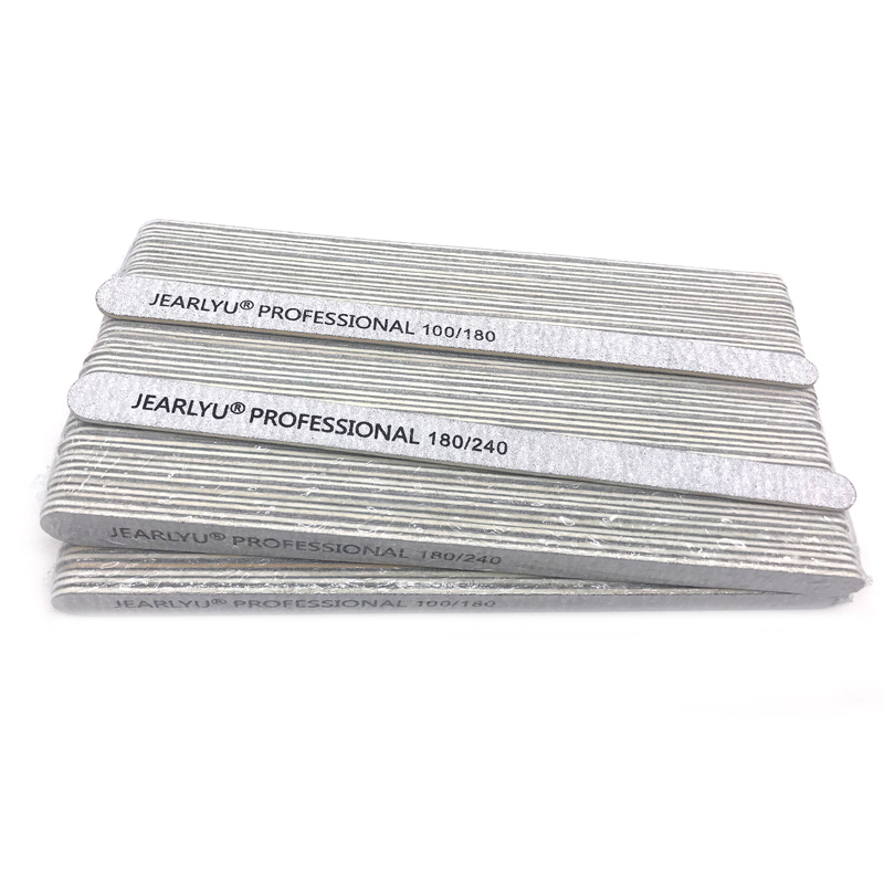 100/200 個木製爪やすり 100/180/240 グレ - Nail File Titanium のレビューと価格