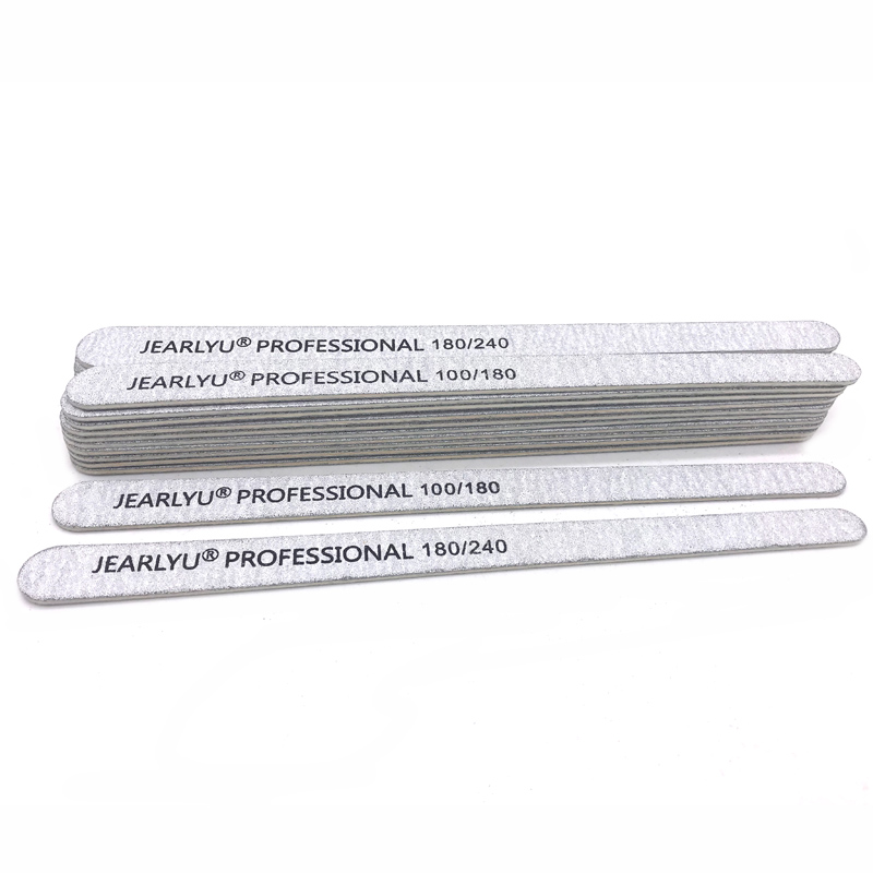 100/200 個木製爪やすり 100/180/240 グレ - Nail File Titanium のレビューと価格