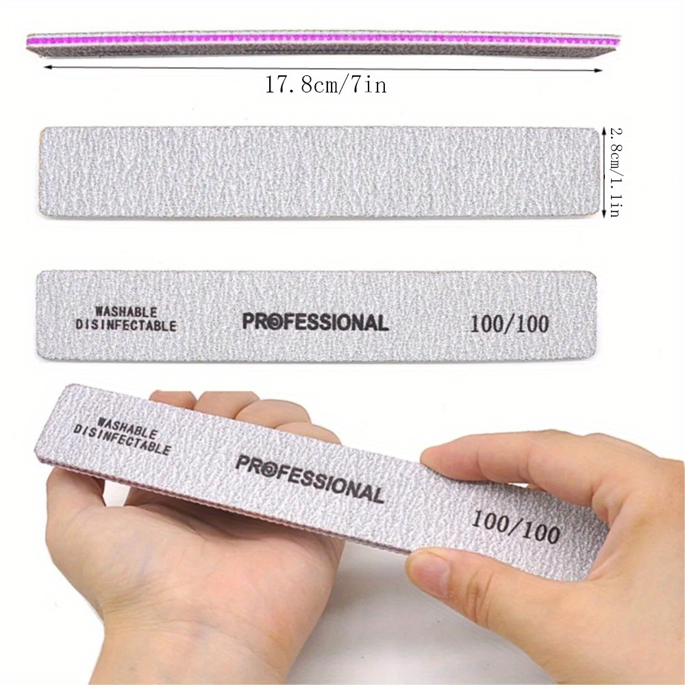 ストレートネイルファイル 80/100/180/240グリッ - Nail File Titanium のレビューと価格