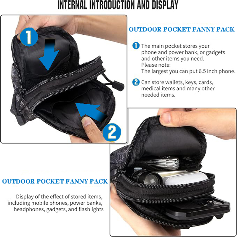 ユニバーサル EDC 戦術モールポーチウエストバッグ携帯電話 - Edc Everyday Carry のレビューと価格